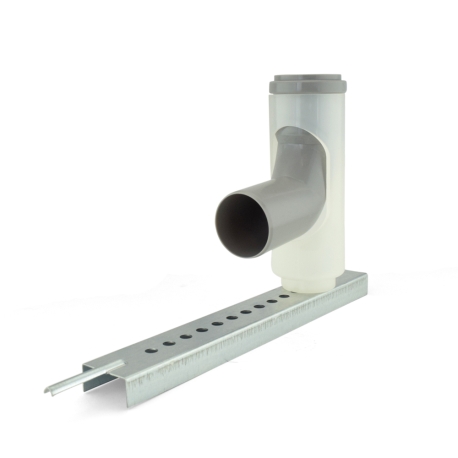 Centrotherm Chimney Base Support w/ Elbow for Innoflue 2" SW & Flex Vent Pipe