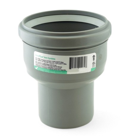 Centrotherm 4" PVC (100mm) to 4" Innoflue SW Centric Increaser
