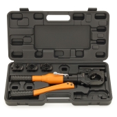 Iwiss Manual Hydraulic Copper Press Tool Kit for 1/2", 3/4" and 1" sizes - Image 1