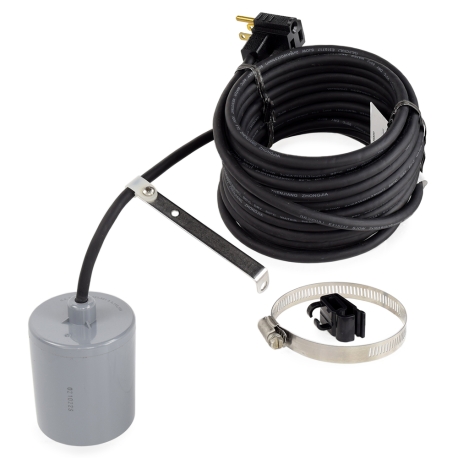 Liberty Pumps Wide Angle Float w/ Piggyback Plug for Liberty LE series Sewage Pumps, 115V, 13A max (up to 3/4 HP), 25ft cord
