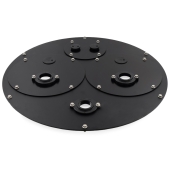 Liberty Pumps 1100-Series Plate Steel Cover w/ 2" Disch. & Vent & Blank Inspection Cover - Image 1