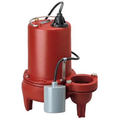 Liberty Pumps Automatic Sewage Pump w/ Wide Angle Float Switch, 25' cord, 1 HP, 2" Discharge, 208/230V