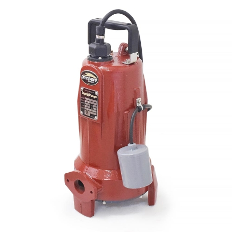 Liberty Pumps Automatic Omnivore Grinder Pump w/ Wide Angle Float Switch, 25' cord, 2 HP, 208/230V