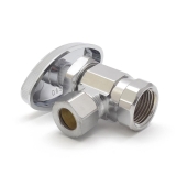 BrassCraft 3/8" FIP x 3/8" OD Compr. Angle Stop Valve (Multi-Turn), Lead-Free - Image 2