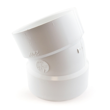 Spears 4" PVC DWV 22.5&deg; Elbow