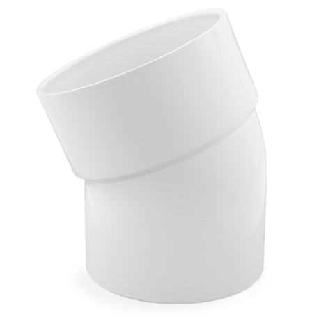 Spears 8" PVC DWV 22.5° Street Elbow