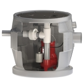 Liberty Pumps 1/2 HP Pro380-SD Simplex Sewage System w/ LE51A-2 Pump & 24" x 24" Basin, 2" Side Discharge, 115V, 25' cord - Image 8