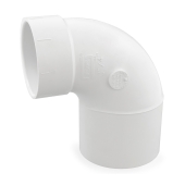 3" x 4" PVC DWV 90&deg; Reducing Elbow (Closet Bend), Socket x Spigot Spears