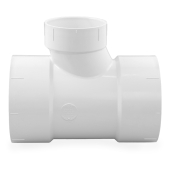Spears 6" x 6" x 4" PVC DWV Sanitary Tee - Image 3