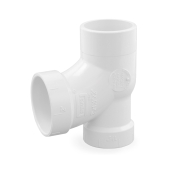 Spears 2" x 1-1/2" x 2" PVC DWV Sanitary Street Tee (Spigot x Socket x Socket) - Image 2