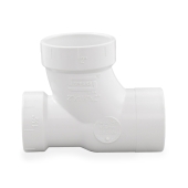 Spears 2" x 1-1/2" x 2" PVC DWV Sanitary Street Tee (Spigot x Socket x Socket) - Image 3