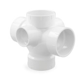 Spears 3" PVC DWV Double Sanitary Tee w/ 2" Right & Left Side Inlets - Image 4