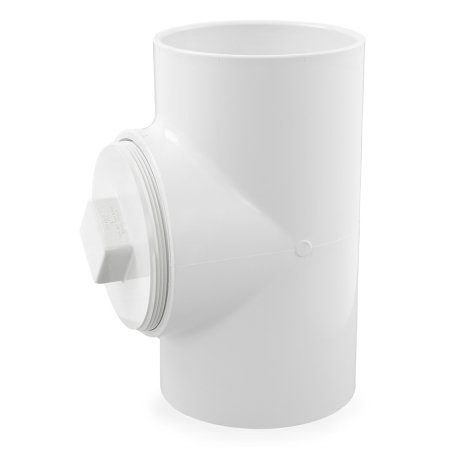 Spears 6" PVC DWV Cleanout Tee w/ Plug