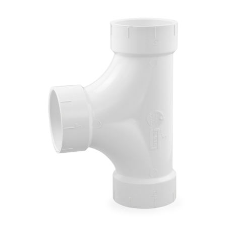 Spears 3" PVC DWV 2-Way Cleanout Tee