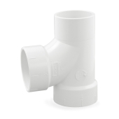 3" PVC DWV Sanitary Street Tee (Spigot x Socket x Socket) Spears