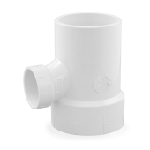 3" x 3" x 1-1/2" PVC DWV Sanitary Street Tee (Spigot x Socket x Socket) Spears