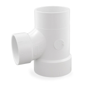 4" x 4" x 3" PVC DWV Sanitary Street Tee (Spigot x Socket x Socket) Spears