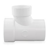 4" x 4" x 3" PVC DWV Sanitary Street Tee (Spigot x Socket x Socket) Spears