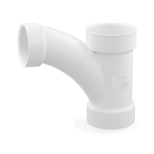 Spears 2" x 2" x 1-1/2" PVC DWV Wye and 45&deg; Elbow Combo - Image 1