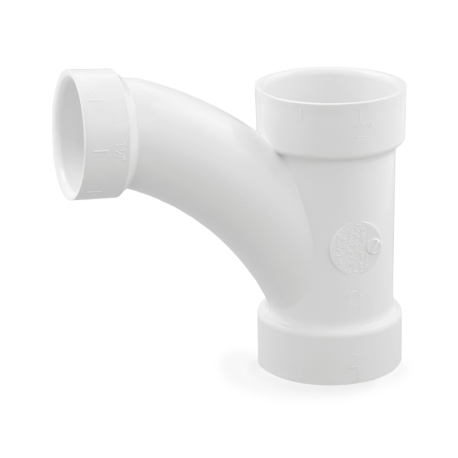 Spears 2" x 2" x 1-1/2" PVC DWV Wye and 45&deg; Elbow Combo