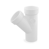 Spears 2" PVC DWV Street Wye (Spigot x Socket x Socket) - Image 1