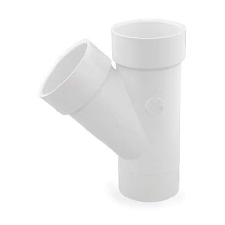 Spears 3" PVC DWV Street Wye (Spigot x Socket x Socket)