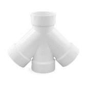 Spears 3" PVC DWV Double Wye - Image 2