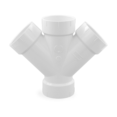 Spears 3" PVC DWV Double Wye