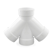 Spears 4" PVC DWV Double Wye - Image 2