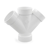 Spears 4" PVC DWV Double Wye - Image 3