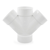 Spears 6" PVC DWV Double Wye - Image 1