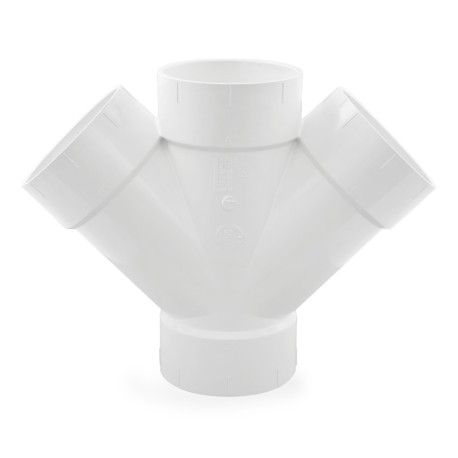 Spears 6" PVC DWV Double Wye