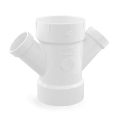 Spears 4" x 2" PVC DWV Double Wye - Image 3