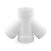 Spears 4" x 3" PVC DWV Double Wye - Image 2