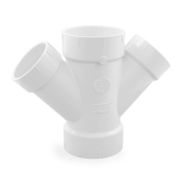 Spears 4" x 3" PVC DWV Double Wye - Image 3