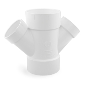 Spears 6" x 4" PVC DWV Double Wye - Image 3