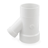 4" x 4" x 2" PVC DWV Street Wye (Spigot x Socket x Socket) Spears