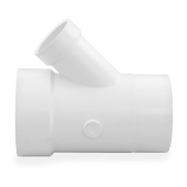 4" x 4" x 2" PVC DWV Street Wye (Spigot x Socket x Socket) Spears