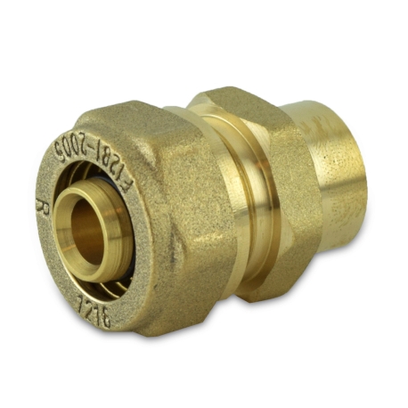 Everhot 1/2" PEX-AL-PEX Compression x 1/2" Female Sweat Adapter