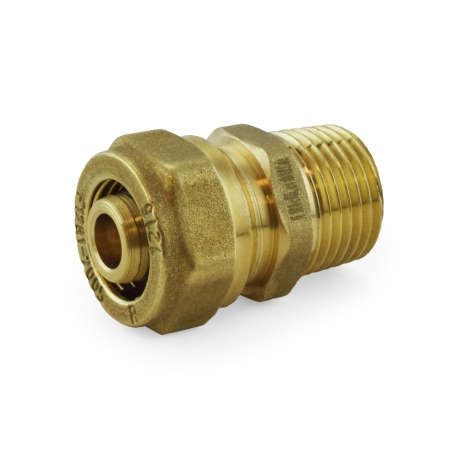 Everhot 1/2" PEX-AL-PEX Compression x 1/2" Male Threaded Adapter