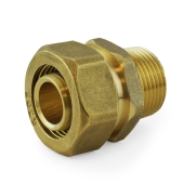 Everhot 3/4" PEX-AL-PEX Compression x 3/4" Male Threaded Adapter - Image 1