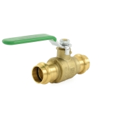 Wright Valves 3/4" Press Brass Ball Valve w/ Waste Outlet, Full Port (Lead-Free) - Image 2