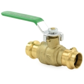 Wright Valves 3/4" Press Brass Ball Valve w/ Waste Outlet, Full Port (Lead-Free) - Image 3