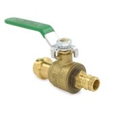 1/2" PEX-A Expansion x Press Brass Ball Valve, Full Port (Lead-Free) Wright Valves