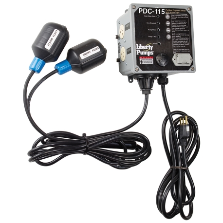 Liberty Pumps Outdoor Duplex Sewage/Grinder Pump System Control w/ 25ft cord, 115V, up to 1HP (12A)