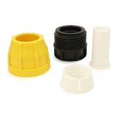 Oil Creek Plastics 1-1/2" Compression Cap for SDR-11 Yellow PE Gas Pipe - Image 2