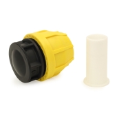 Oil Creek Plastics 1-1/2" Compression Cap for SDR-11 Yellow PE Gas Pipe - Image 4