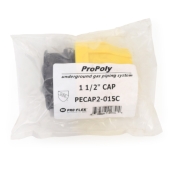 Oil Creek Plastics 1-1/2" Compression Cap for SDR-11 Yellow PE Gas Pipe - Image 5