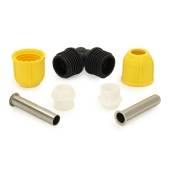 Oil Creek Plastics 1/2" CTS 90&deg; Compression Elbow for Yellow PE Gas Pipe - Image 2