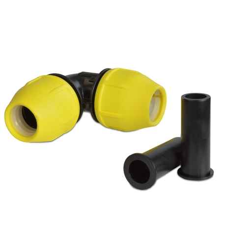 ProFlex 3/4" IPS 90° Compression Elbow for SDR-11 Yellow PE Gas Pipe